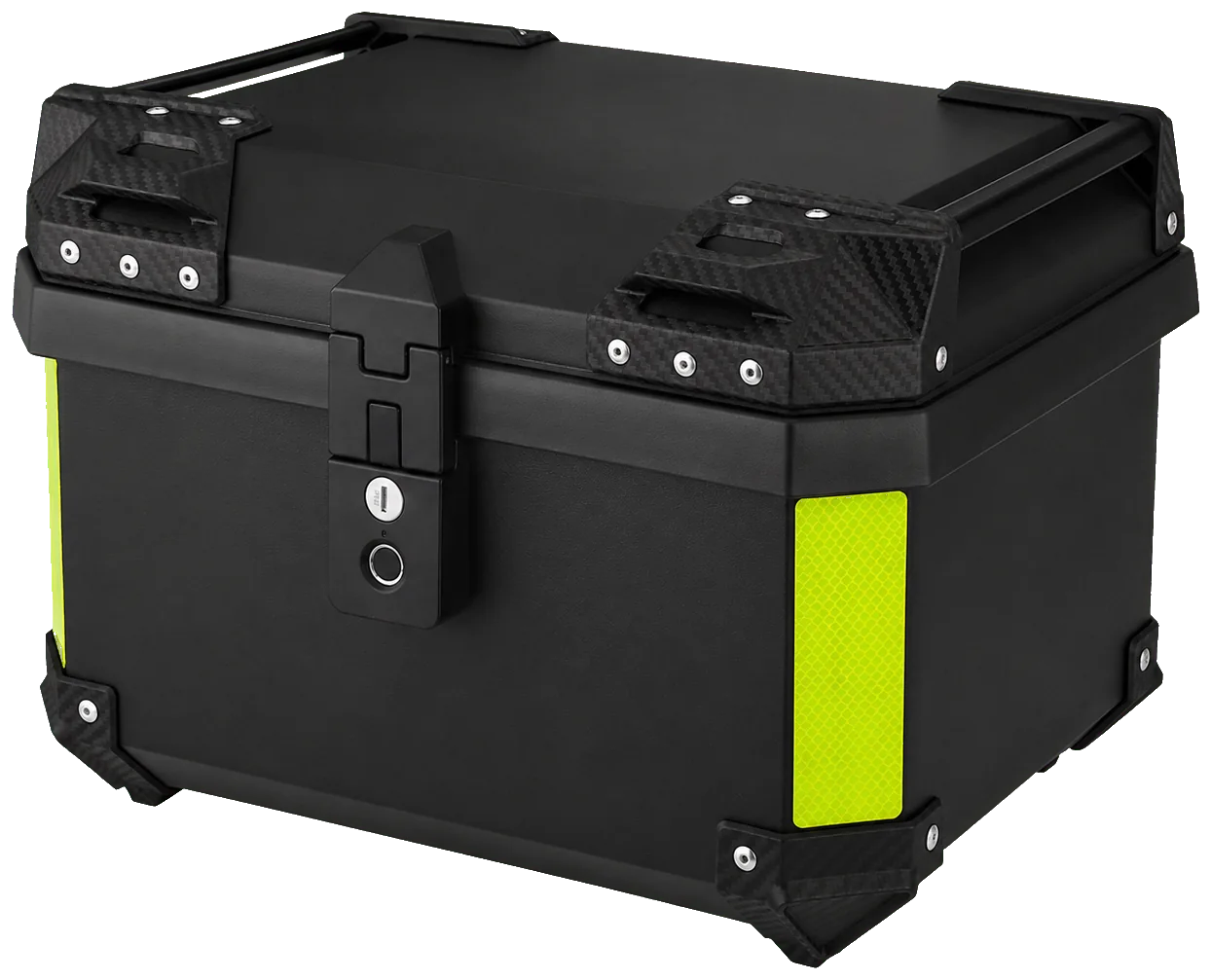 PP square motorcycle top case with fingerprint lock