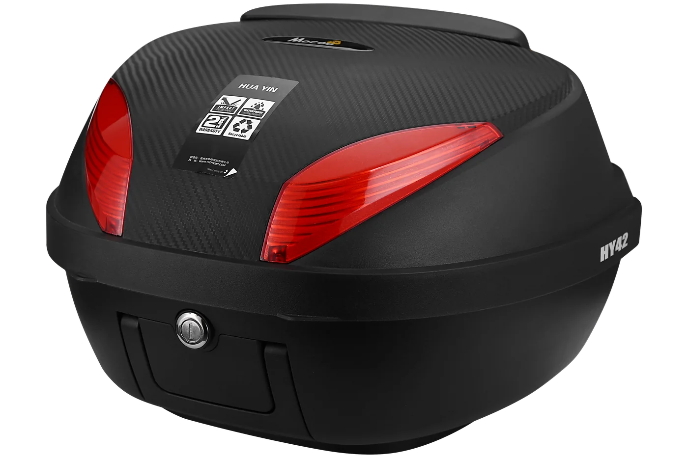 42L round PP motorcycle top case reference